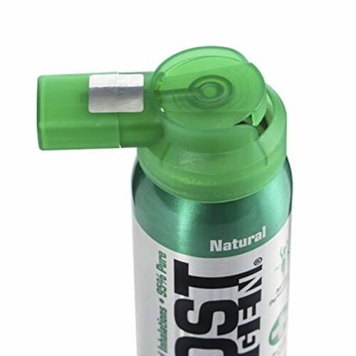 Boost Oxygen Natural Portable 10 Liter Pure Canned Oxygen Canister (6 Pack) Perspective: bottom