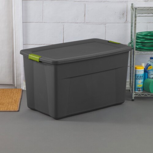 Sterilite 18 Gallon Stackable Plastic Storage Bin Container Box with Lid,  Gray, 1 Piece - Kroger