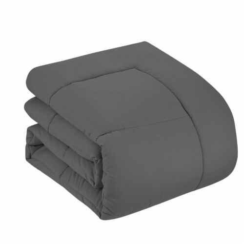 Sweet Home Collection | All Season Solid Bed-in-A-Bag includes Sheet, Twin XL, Gray Perspective: bottom