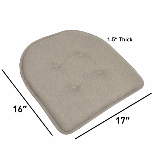 Sweet Home Collection Solid U Shaped Memory Foam 17 x 16 Chair