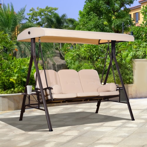 Garden bench with canopy cheap