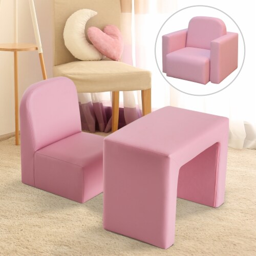 2 In 1 Kids Table Sofa Chair Set