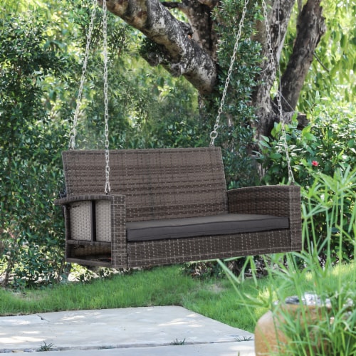 2 seater sales wicker bench