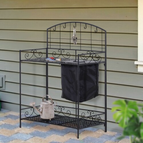 Folding garden potting table outlet