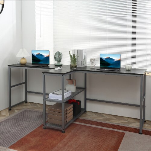 Double desk discount with storage