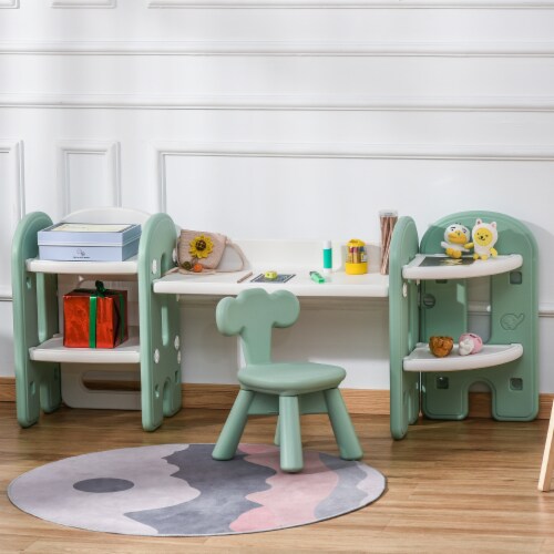 Wooden Kids study table with storage Rack