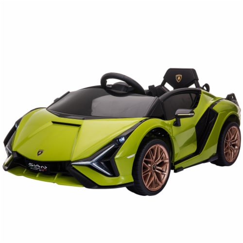 Lamborghini SIAN 12V Kids Rechargeable Ride On Car Toy w Remote Control Green 1 Unit Pay Less Super Markets