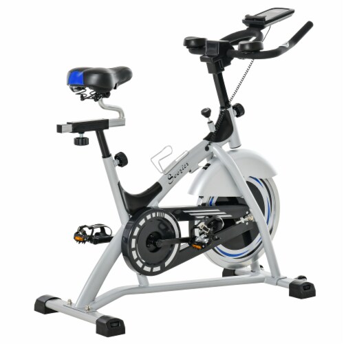 Home Gym Bike 33lb Flywheel Stationary Cycling Bicycle w/ Adjustable Resistance Perspective: bottom