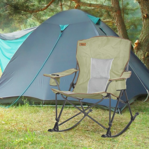 Camp Beach Lawn Oxford Comfort Chair w Included Carry Bag