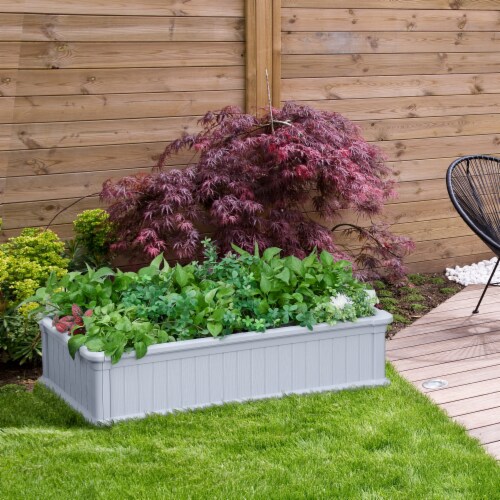 48.5  Plastic Cultivation Bed Flower, Herb, Veggie Planter for Garden, Backyard Perspective: bottom