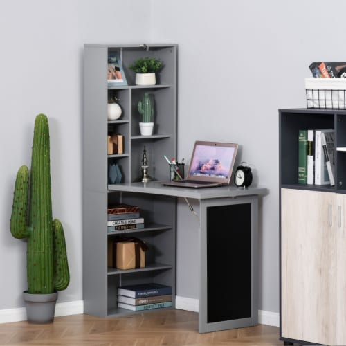 Convertible Desk with Chalkboard Shelf Multi Use Computer