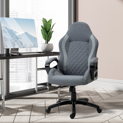 Adjustable High Back Gaming Chair Racing Office Recliner w/ Footrest,  Pillow, 1 Unit - Foods Co.