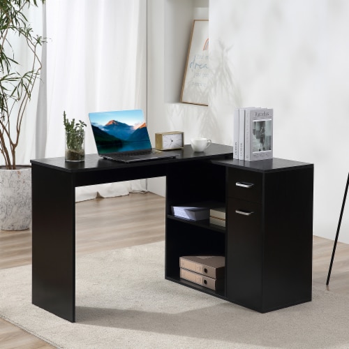 Rotating shop computer table