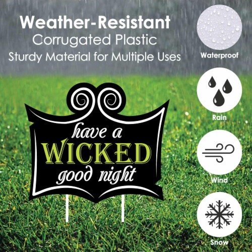Big Dot of Happiness Happy Halloween - Witch Lawn Decor - Outdoor Halloween Yard Decor 10 Pc Perspective: bottom