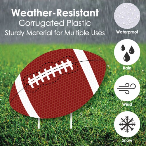Big Dot of Happiness End Zone - Football Lawn Decor - Outdoor Party Yard Decor - 10 Pc Perspective: bottom