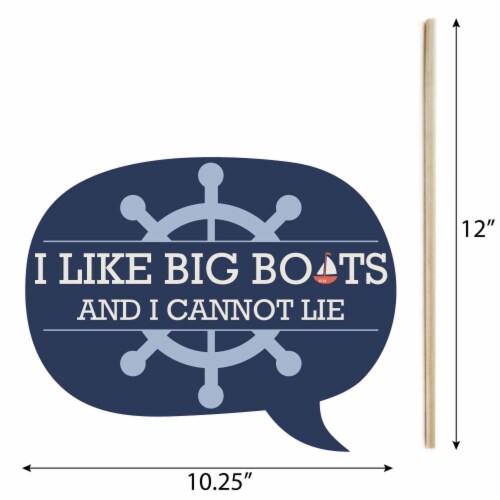 Nautical party store photo booth props