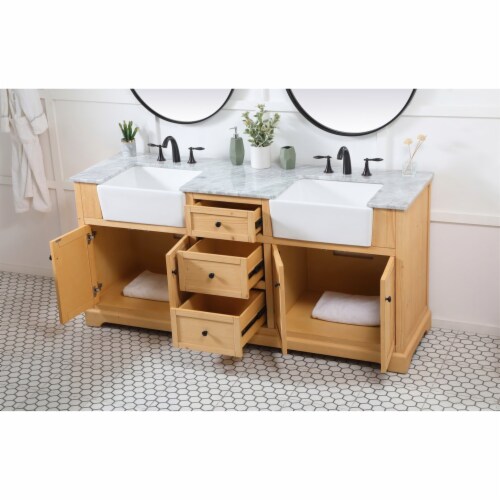 Natural wood vanity 72 discount