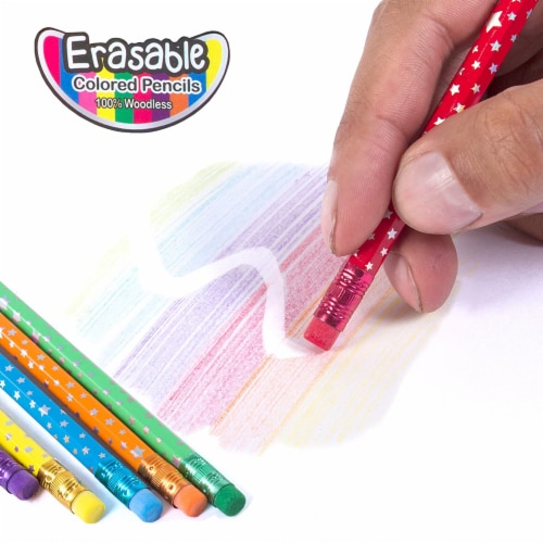 Hot Focus Fashion Stylist Kit - Fashion Design Sketchbook with 12 Erasable Colored Pencils Perspective: bottom