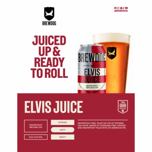 BrewDog Elvis Juice Grapefruit Infused IPA Perspective: bottom