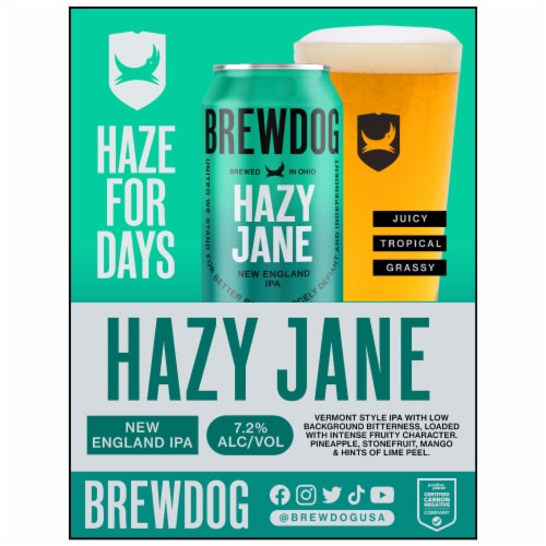 BrewDog Hazy Jane IPA Perspective: bottom