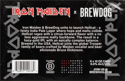 BrewDog x Iron Maiden Hellcat India Pale Lager Perspective: bottom