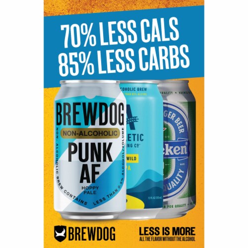 BrewDog Punk AF Non-Alcoholic Craft Beer Perspective: bottom