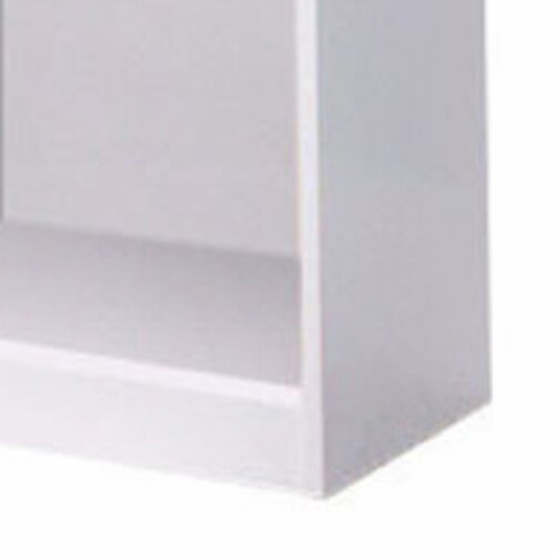 Minimalistic Yet Stylish Bookcase, White Perspective: bottom