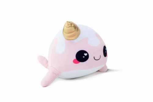 Glitter Galaxy 6-Inch Ice Cream Cone Horn Pink Narwhal Collectible Plush Perspective: bottom