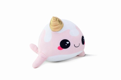 Glitter Galaxy 6 Inch Ice Cream Cone Horn Pink Narwhal Collectible