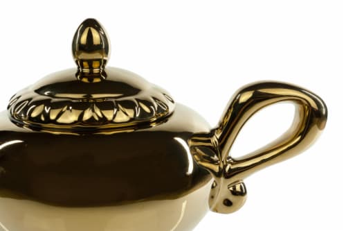 Disney Aladdin Genie Lamp 32oz Ceramic Teapot Perspective: bottom