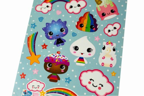 Glitter Galaxy Sticker Friends Sheet Wave 1 Perspective: bottom