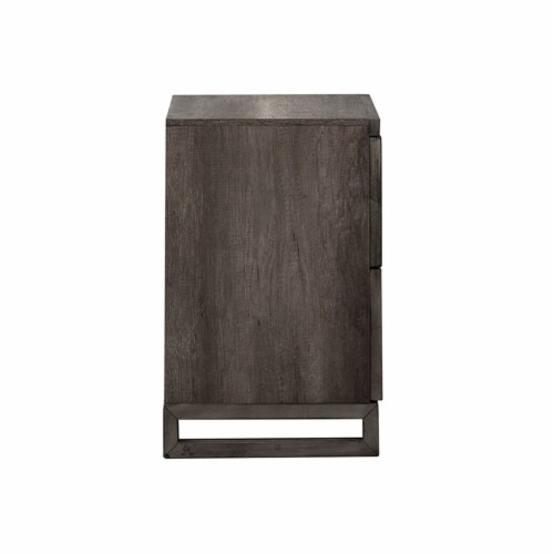 Tanners Creek Medium Gray Night Stand Perspective: bottom