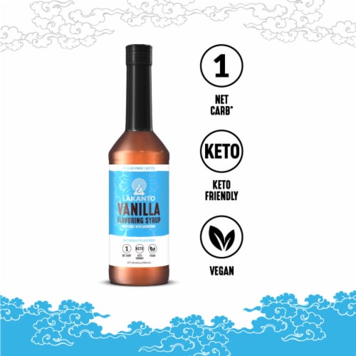 Lakanto Sugar Free Simple Flavoring Syrup - Sweetened with Monk Fruit (Vanilla - 25.4 Fl Oz) Perspective: bottom