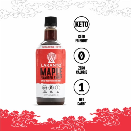 Lakanto Sugar Free Maple Syrup - Sweetened with Monk Fruit (26 fl oz - Pack of 1) Perspective: bottom