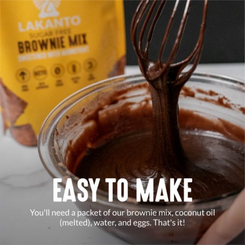 Lakanto Sugar Free Brownie Mix - Sweetened with Monk Fruit (Pack of 3) Perspective: bottom