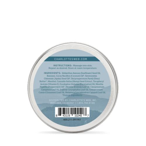 Charlotte's Web™ Full Spectrum Hemp Extract Balm Perspective: bottom