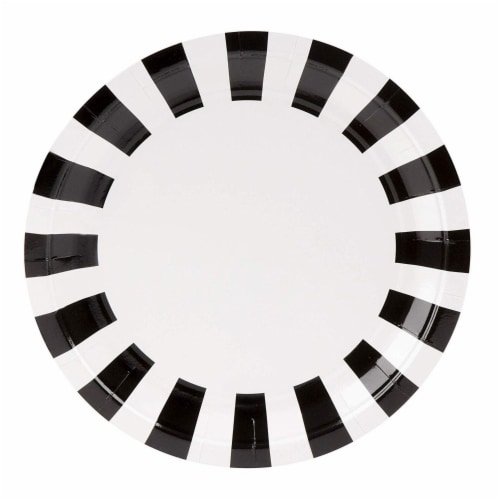 Black and white paper plates and napkins deals