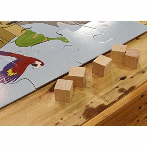 Noah's Ark Jumbo Floor Jigsaw Puzzle for Kids and Family, Age 3-5, 48-Piece, 1.9 x 2.9 Feet Perspective: bottom