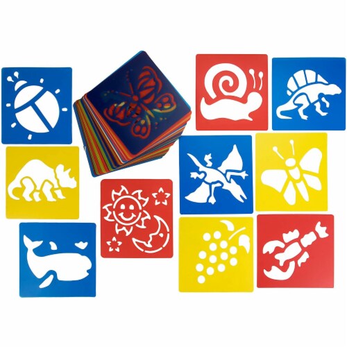 54-Pack Drawing Stencils Plastic Animal Stencil Templates Hollow Out  Drawing DIY, PACK - Kroger