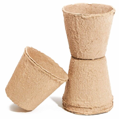 Juvale Peat Pots for Seedlings (192 Pack) Round, 3 Inches Perspective: bottom