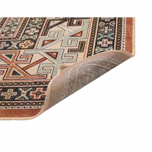 Boho Viscose Copper 4 ft. x 6 ft Viscose Area Rug Perspective: bottom