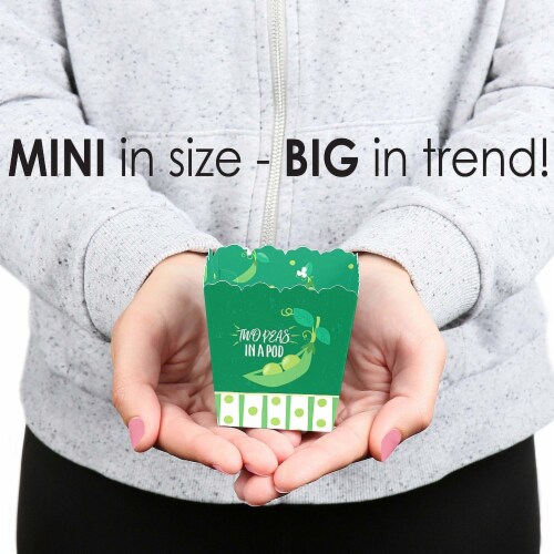 Big Dot of Happiness Double the Fun Twins Two Peas in a Pod Favor Treat Candy Boxes 12 Ct Perspective: bottom