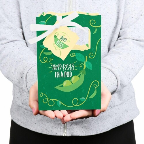 Big Dot of Happiness Double the Fun - Twins Two Peas in a Pod - Party Favor Boxes - 12 Ct Perspective: bottom