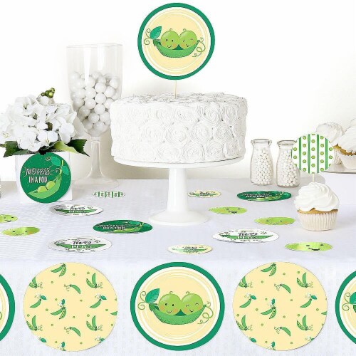 Big Dot of Happiness Double the Fun Twins Two Peas in a Pod Party Decor Large Confetti 27 Ct Perspective: bottom