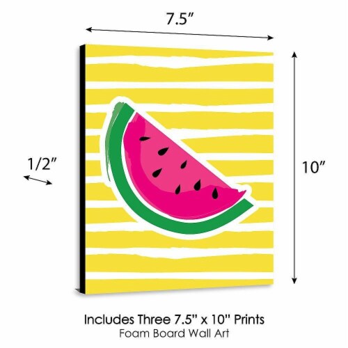 Big Dot of Happiness Tutti Fruity - Wall Art Room Decor Frutti Summer 7.5 x 10 in - 3 Prints Perspective: bottom