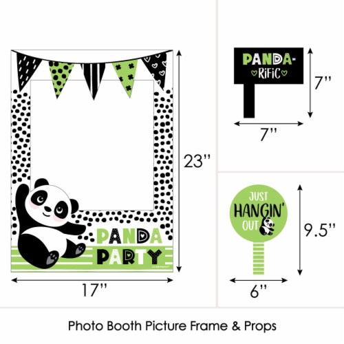 Big Dot of Happiness Party Like a Panda Bear Birthday Party Photo Booth