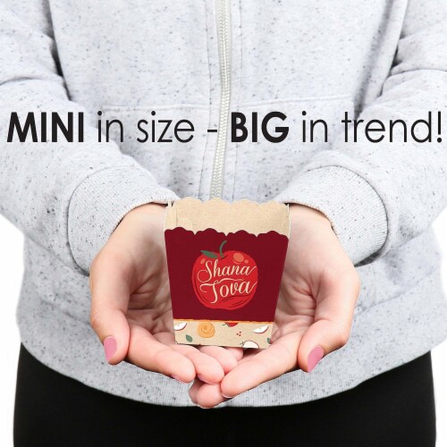 Big Dot of Happiness Rosh Hashanah - Mini Favor Boxes New Year Party Treat Candy Boxes 12 Ct Perspective: bottom