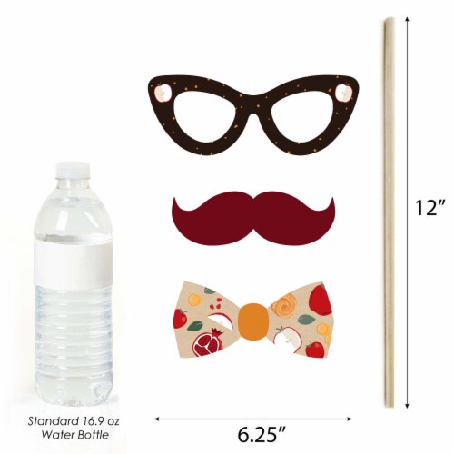 Big Dot of Happiness Rosh Hashanah - New Year Photo Booth Props Kit - 20 Count Perspective: bottom