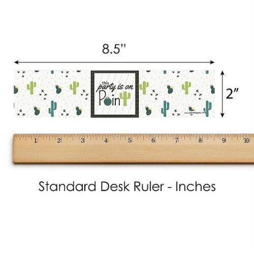 Big Dot of Happiness Prickly Cactus Party - Fiesta Party Water Bottle Sticker Labels - 20 Ct Perspective: bottom