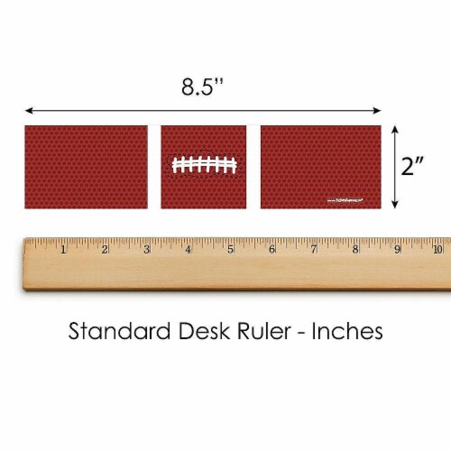 Big Dot of Happiness End Zone - Football - Party Water Bottle Sticker Labels - 20 Ct Perspective: bottom